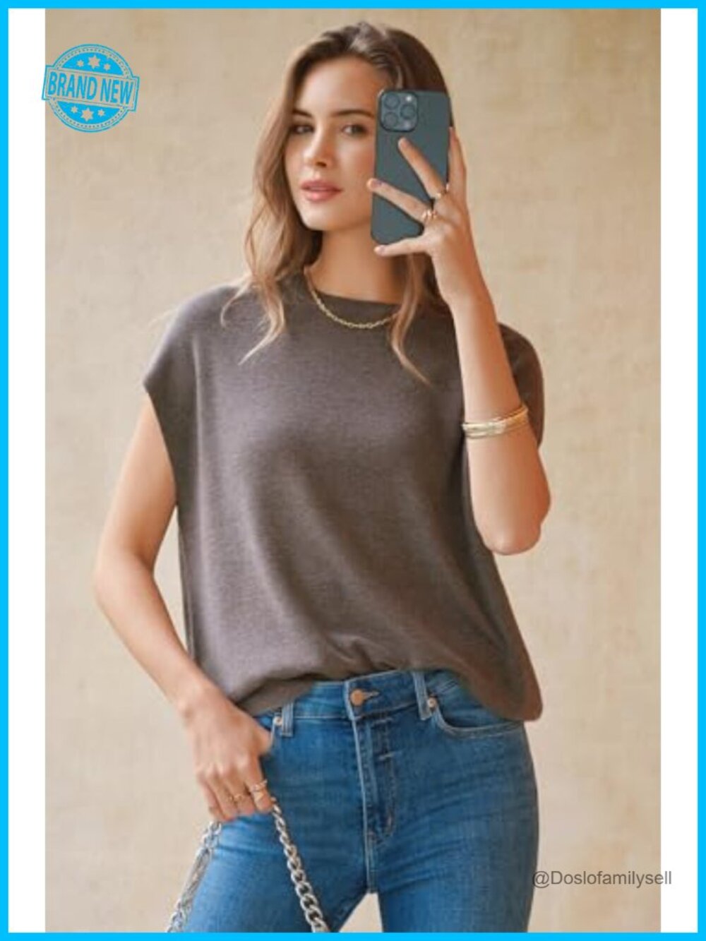 Wool Blend Oversized Batwing Short Sleeve Sweater Pullover